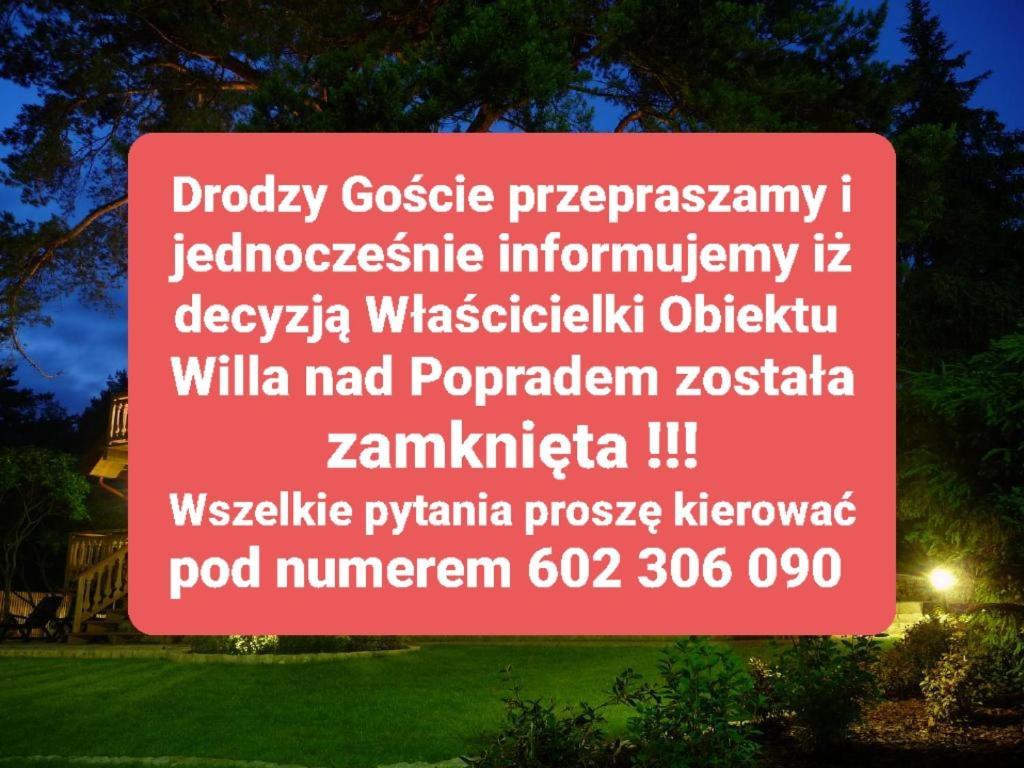 Piwniczna-Zdroj Willa Nad Popradem B&B 외부 사진